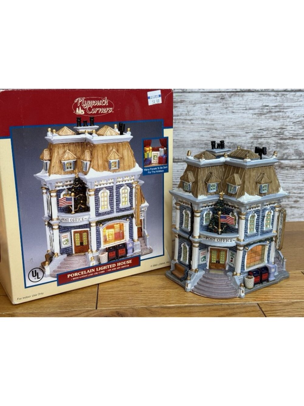 LEMAX Christmas Village Plymouth Corners Post Office Lighted House #35836 *READ
